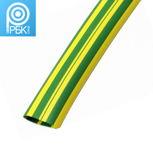Трубка термоусаживаемая (нг) жёлто-зеленая тонкостенная EN-DCPT-19/9-45-SP
